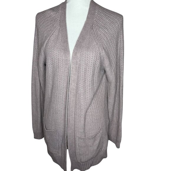 FatFace Womens Cardigan Womens Size 12 Open-Front Knit Pale Iris Purple Cozy - Picture 1 of 7